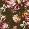 Oak Brown-Pink-Multi Floral Printed Stretch Rayon Jersey Knit Fabric By the Yard